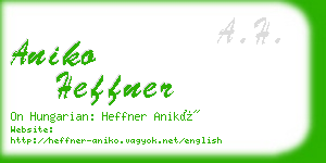 aniko heffner business card